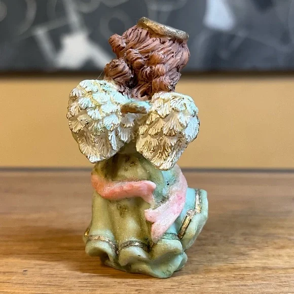 Angel with Harp Figurine - Picture 3 of 5